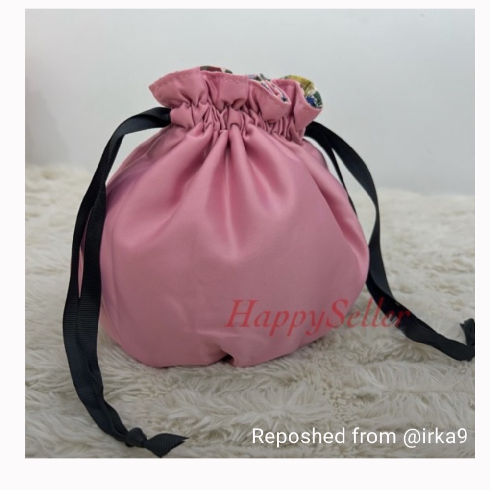 Gucci Pouch Jewelry Travel Bag Cosmetic Pink Case Purse